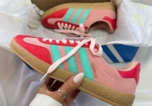 Gazelle - Turquoise, Pink & Red
