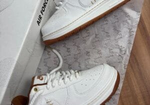Air Force 1 - "Stitch & Gold" White Gum Edition